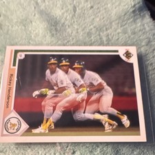 Upper Deck 1991 Rickey Henderson Oakland Athletics #444 Baseball Card