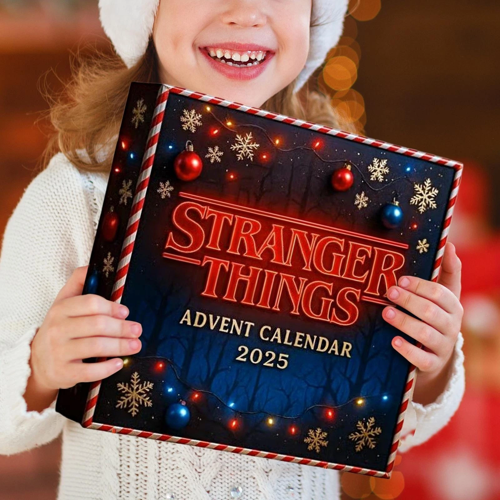 Stranger Things 2026 Advent Calendar 2D Acrylic Ornament Christmas Countdown Box
