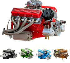 V8 Engine Kit Gas Model - OHV V8 Small Engine Model Kit Model Engine Resin Model