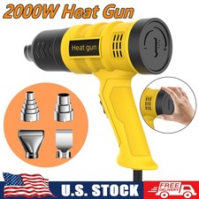 2000W Heat Gun Electric Hot Air Gun Stepless Temperature Heater 4 Nozzles Tool