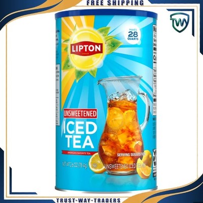 Lipton Unsweetened Black Tea Iced Tea Mix, 28 Quarts - Pack of 1 -  Free Ship