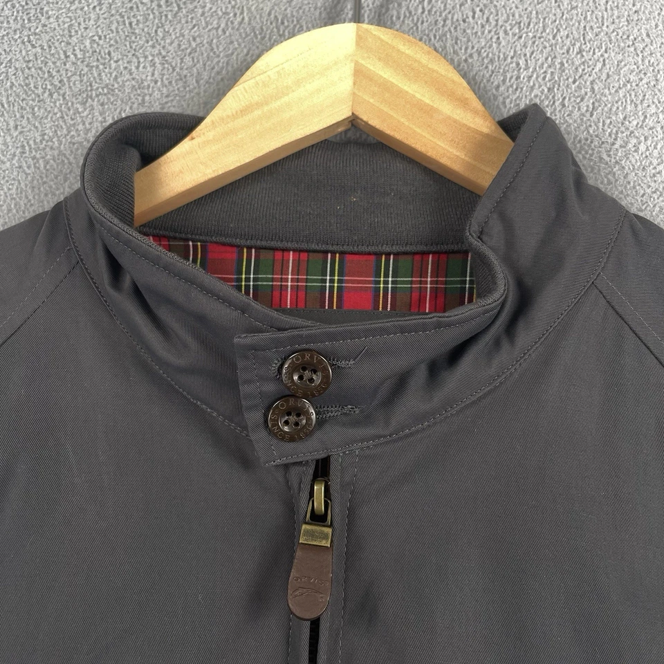 Orvis Harrington Jacket Mens Large Gray Plaid Lined Classic Full Zip Golf Preppy - Image 3 of 4