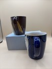 Gibson Elite Couture Owl City Mug~Hand Painted Embossed Stoneware~Set of 2 — photo 2