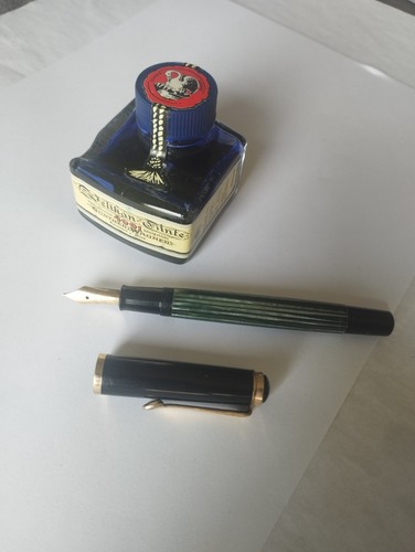 Pelikan 400 Gunther Wagner 14k Gold EF Nib Fountain Pen + Ink + Box - Picture 16 of 20