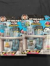 (2-Pack) 2025 NEW MR BEAST LAB SWARMS 5 Micro Beasts Inside Lab Pack 1" Figures