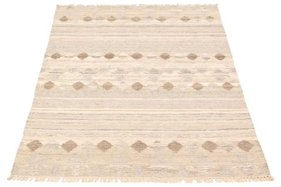 Alfombra Kilim tradicional tejida a mano vintage alfombra de lana oriental de 5'0" x 7'10" Foto 3 de 4
