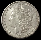 1893 USA SILVER MORGAN DOLLAR $1 KEY DATE EXTRA FINE CONDITION
