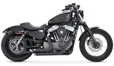 Vance & Hines - 47219 - Shortshots Staggered Exhaust System, Black