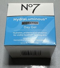No7 HydraLuminous Hydrating Day Gel 50mL 1.69 oz Fragrance Free New in Box