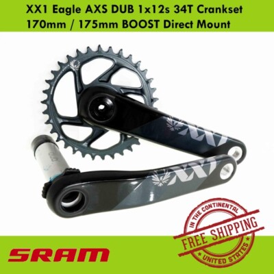 Guarnitura SRAM XX SL Eagle DUB 1x12v 170mm O 175mm 34T BOOST – Montaggio Diretto MTB