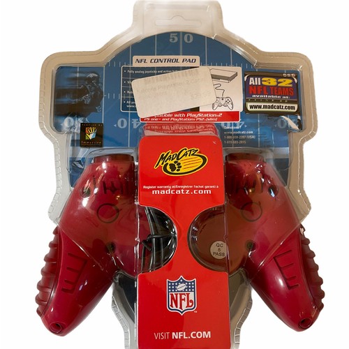 NFL Control Pad Mad Catz Playstation 2 Atlanta Falcons Wired Controller - New - Picture 5 of 5