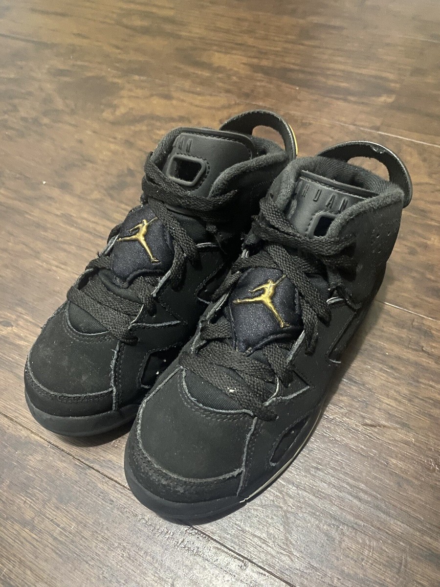 Nike Air Jordan Retro 6 DMP Basketball Shoes Black Gold