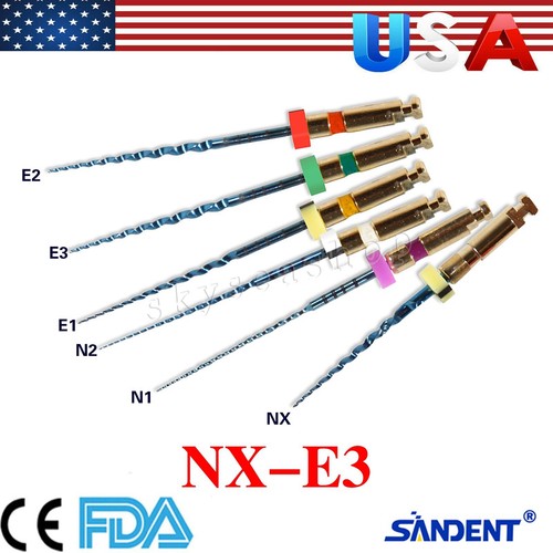 1 scatola uso motore dentale canale radice Endo Niti file rotanti NX-E3 19/21/25/31mm - Foto 15 di 37