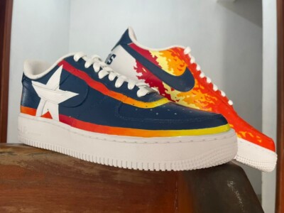 Sneaker Shoes Nike Air Force Houston Astros 49ers Custom Air Force