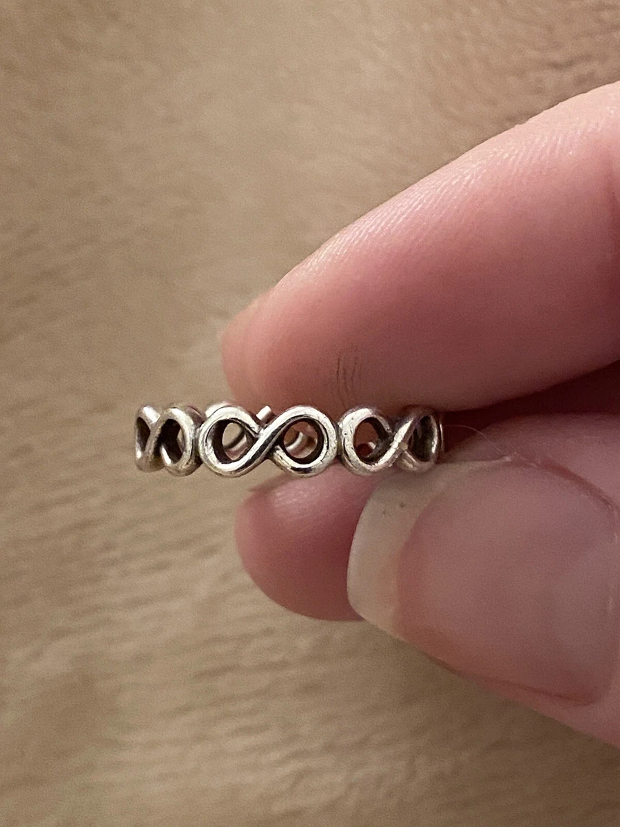 Genuine Pandora Silver Simple Infinite Bang Ring 190994 Size 50 eBay