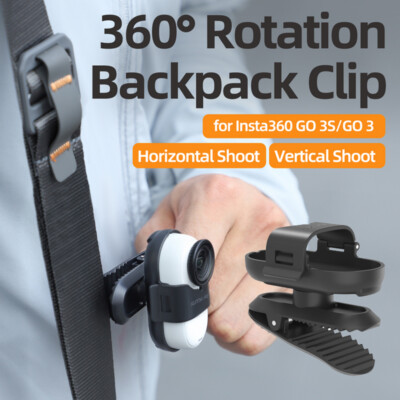 360 Rotation Bagpack Clip für Insta360 GO 3S Mini Kamera Halterung Stand Zubehör