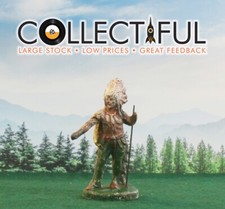 ELASTOLIN VINTAGE COMPOSITE FIGURE - WILD WEST INDIAN CHIEF - WITH STAFF   