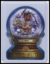 2022 Topps Gypsy Queen #CG-11 Ke'Bryan Hayes Crystal Gazing Die Cut Blue #/250