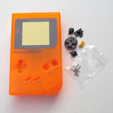 Clear Transparent Orange New Full Housing Shell for Nintendo Gameboy Classic DMG