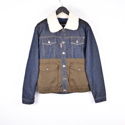 wooly denim jacket