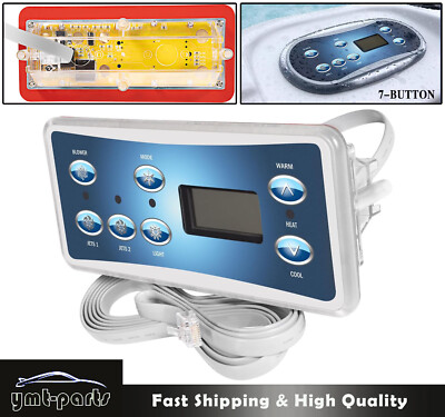 53189, VL701S Topside Control Panel with 7-Button Fit Balboa Spa Controllers