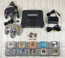 N64 Nintendo 64 Console 2 Controller gemaes 10 SET Region North American Japan