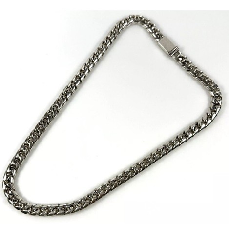 Mexico Sterling Silver Vintage Curb Link Chain 20" Long 135g Heavy - Picture 6 of 12