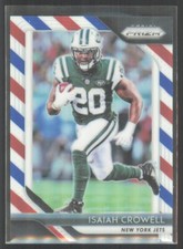 2018 Panini Prizm Red White Blue Isaiah Crowell New York Jets #53