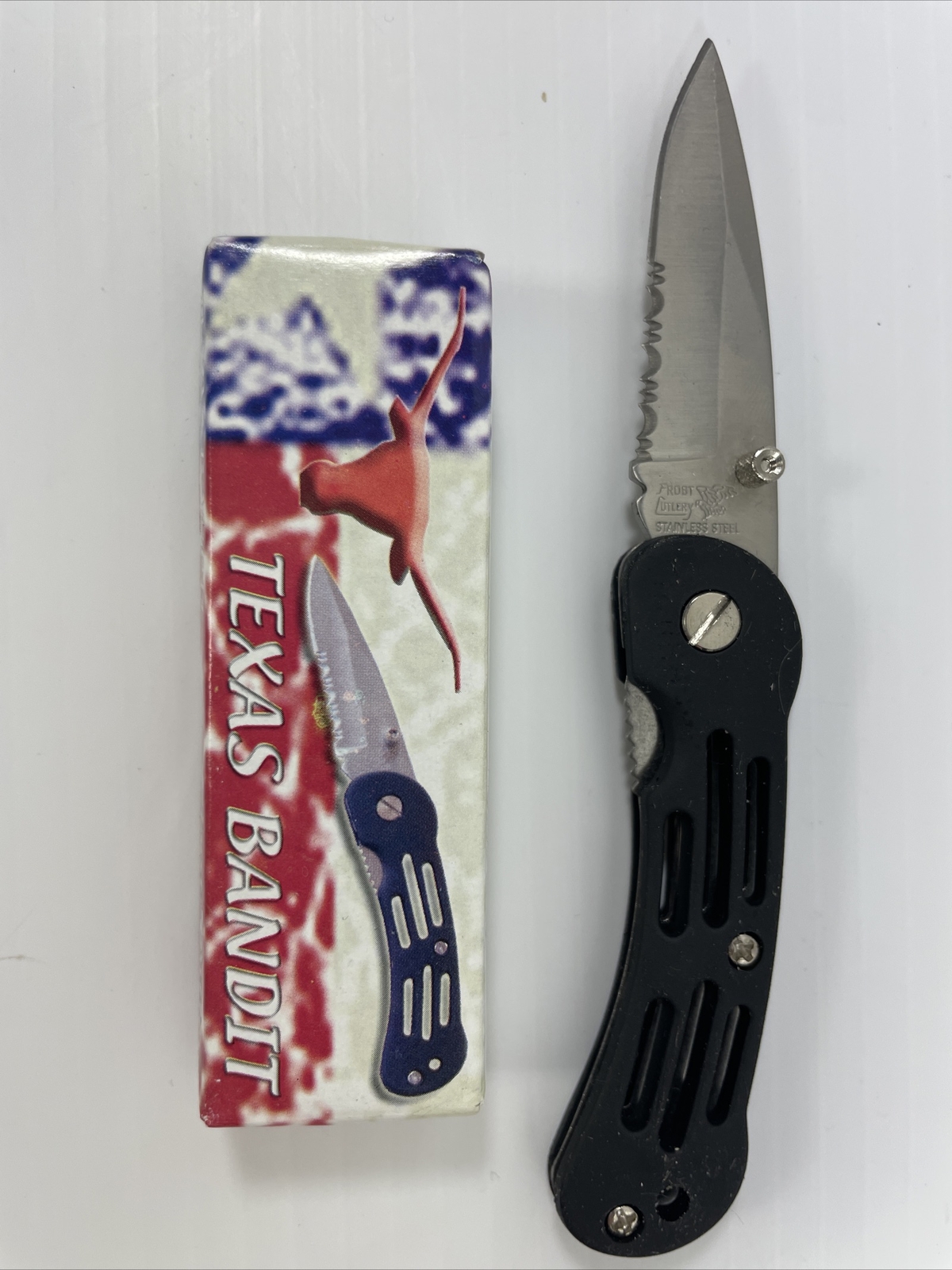 Pocket Knife Texas Bandit Frost Cutlery Folding 5" Open 2" Blade 15