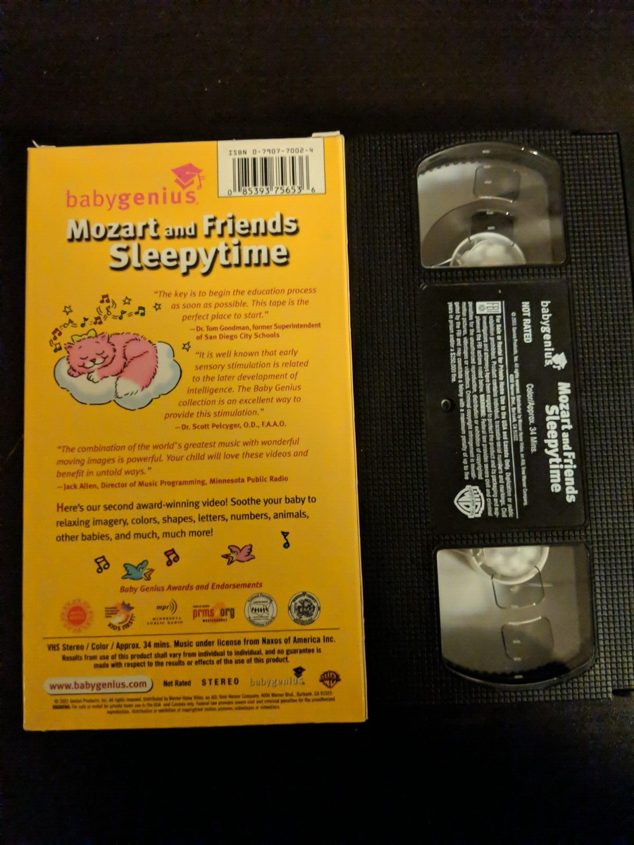 Baby Genius Mozart And Friends Sleepytime VHS Classical Music *BUY