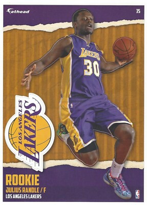 JULIUS RANDLE FATHEAD TRADEABLES LA LAKERS KENTUCKY WIDCATS RC DECAL 2014-15 #35