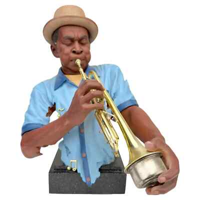 Willitts Designs ''Moe Cheeks'' Cast Resin Sculpture All That Jazz Series, Signed