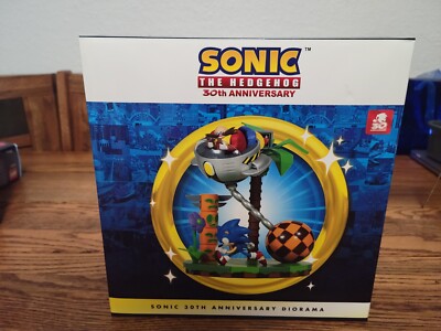 Official Sonic The Hedgehog and Dr. Robotnik 30th Anniversary Statue 9'' Sealed