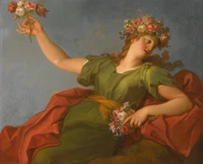 oil painting handpainted on canvas "Spring from Allegories of the Four Seasons "