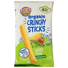 Earth's Best Sticks Crunchy Garden Veggie 0.56 oz Pack of 5