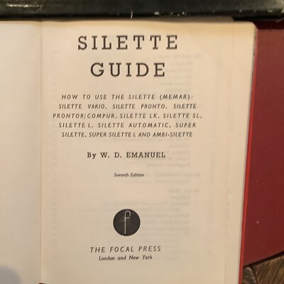 Silette Guide, W. D. Emanuel, Focal Press
