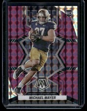 2023 Panini Mosaic Draft Picks #24 Michael Mayer Mosaic Purple #/49