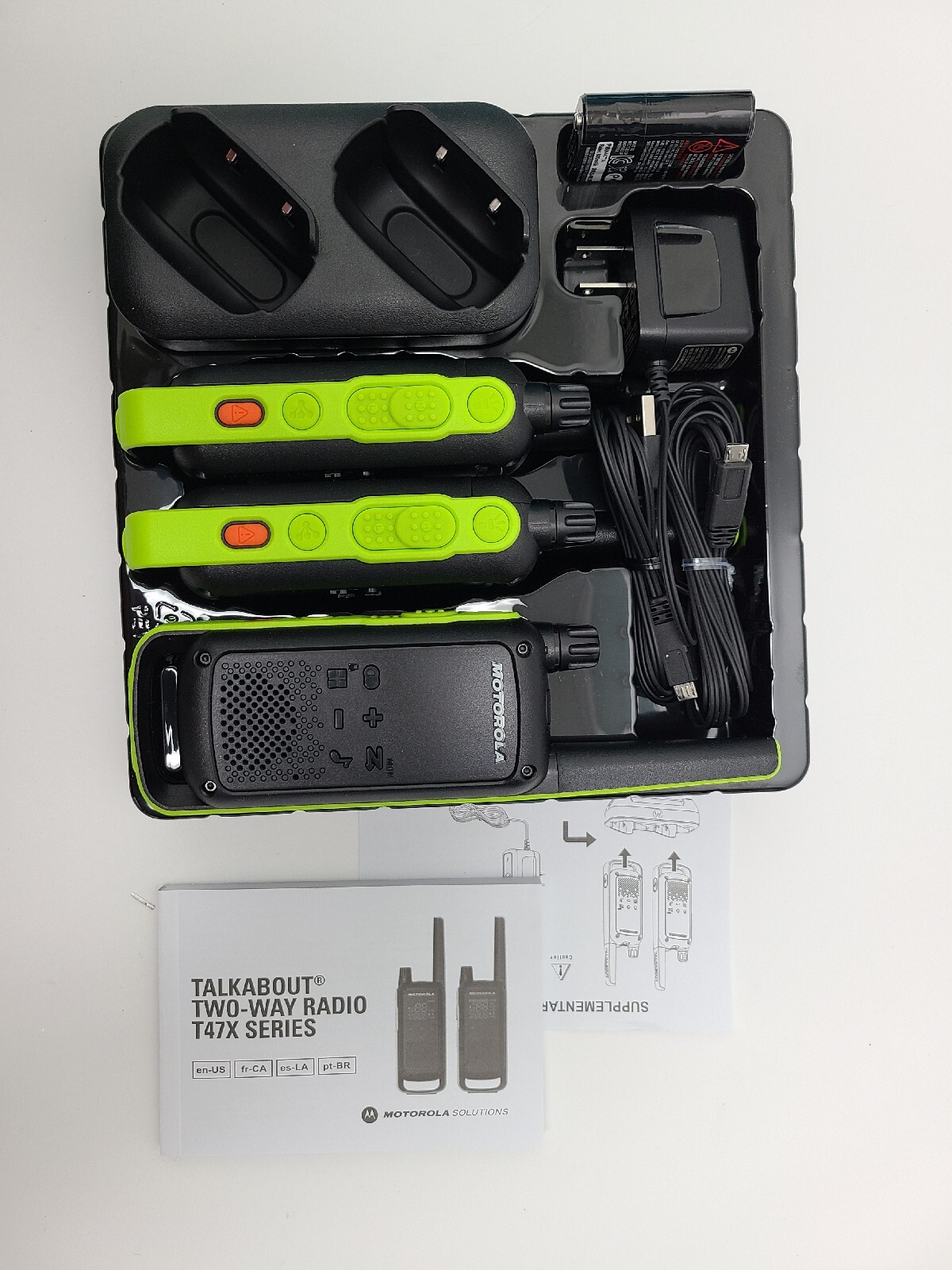 MOTOROLA Talkabout 3PACK Walkie Talkie TwoWay Radios T473 22 CH 35