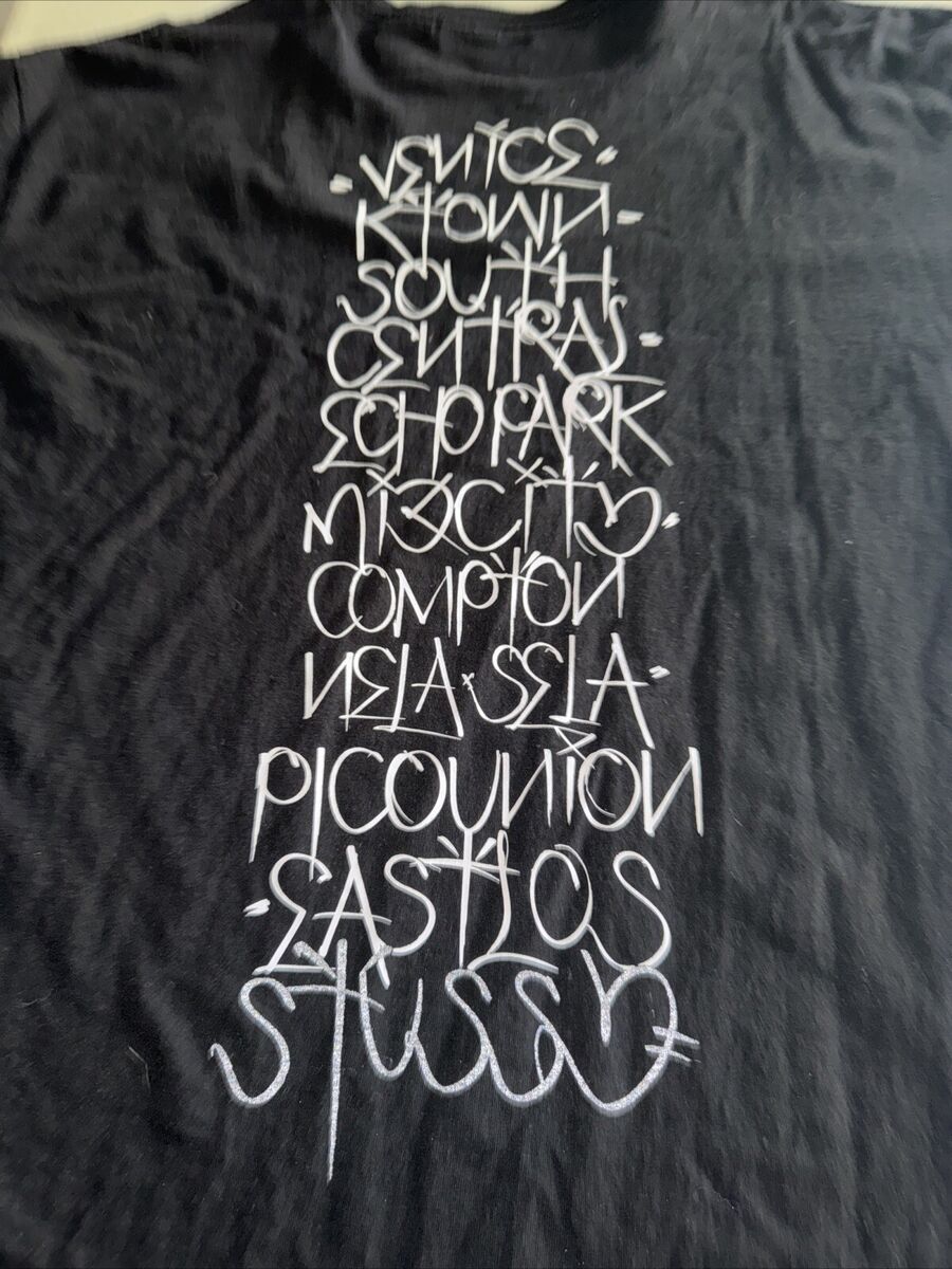 Stussy Born X Raised Handstyle Shirt XXL Box Logo Rare Vtg Stussy Born X Raised Handstyle Shirt XXL Box Logo Rare Vtg