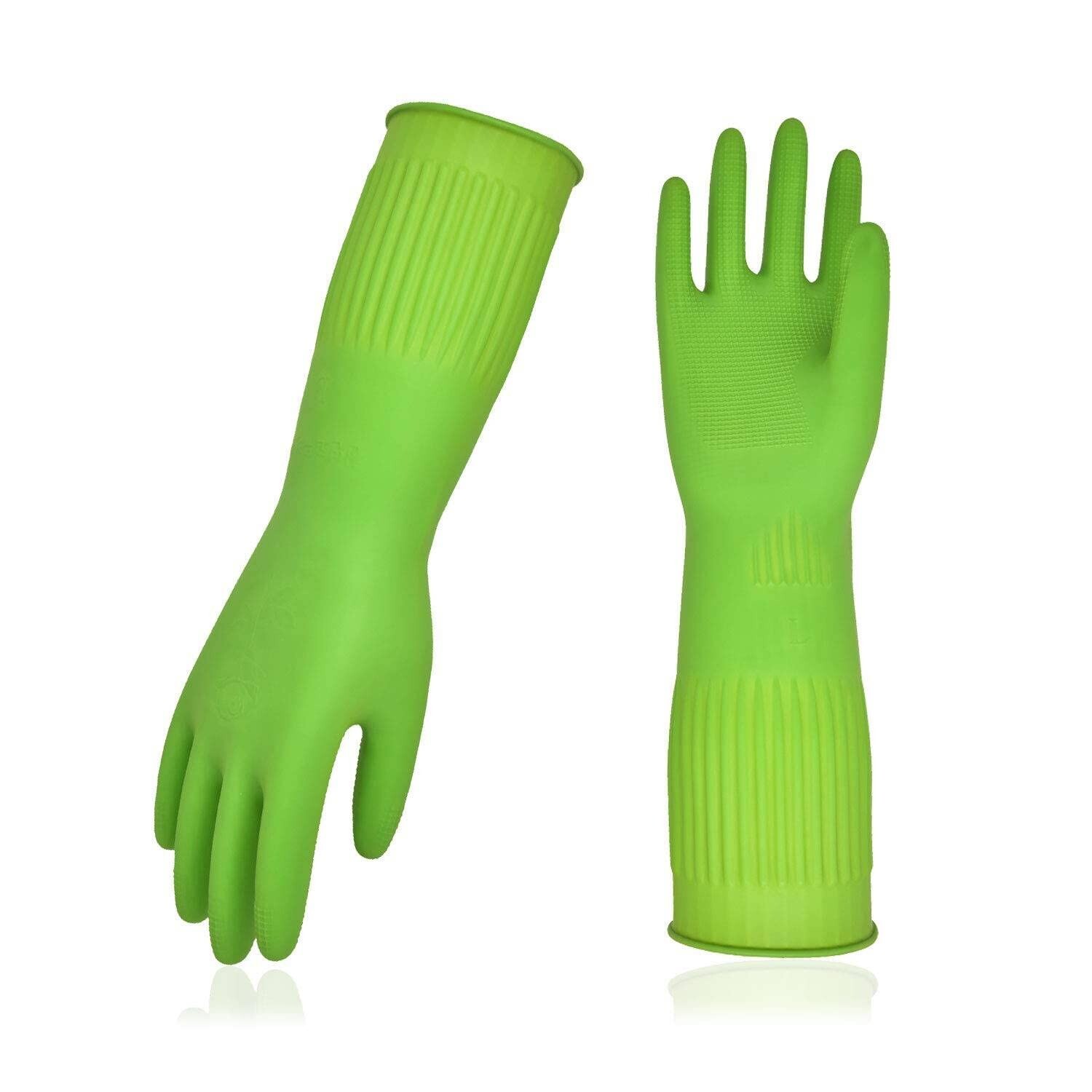 Vgo Reusable Dishwashing Gloves for Kitchen & Household Cleaning