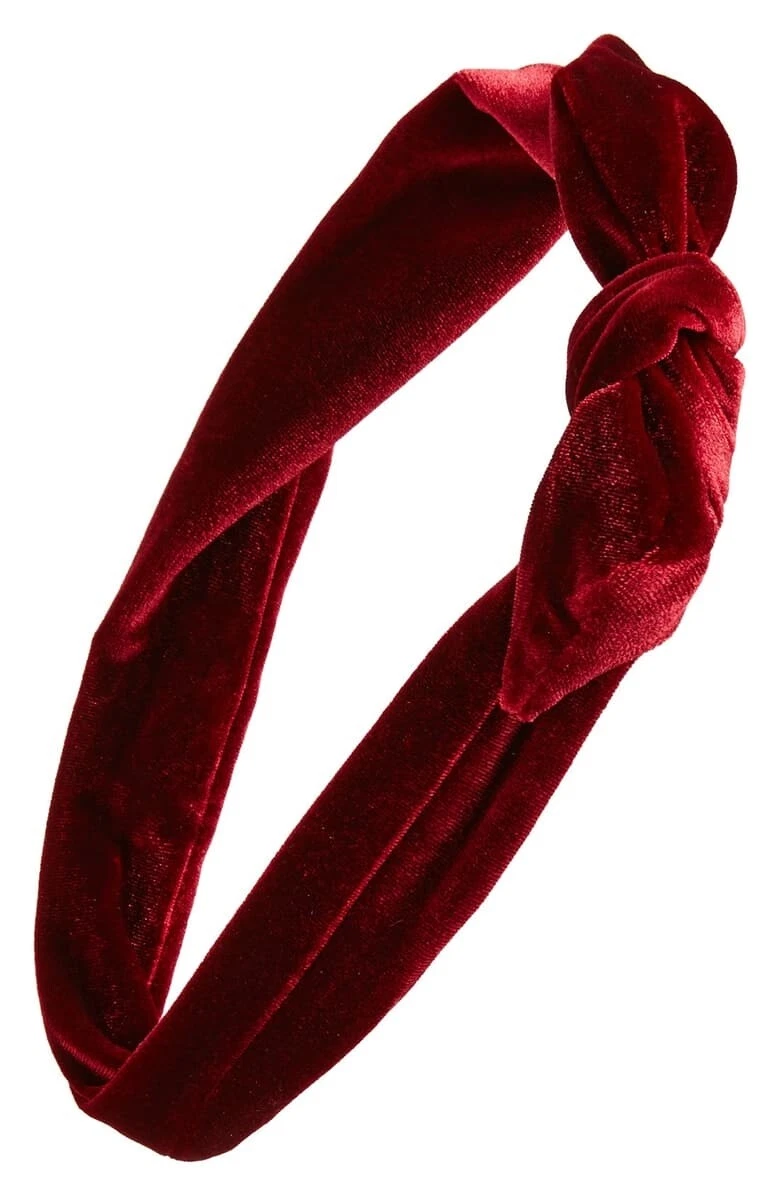 Bandeau Rouge à Strass Noirs Cara New York - Neuf Sans étiquette