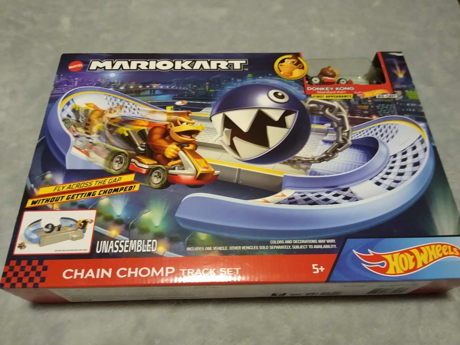 Hot Wheels Mario Kart 🎄 Chain Chomp 🎄 Track Set w/ Donkey Kong + Mario