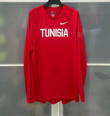 NIKE TUNISIA NATIONAL BASKETBALL TEAM SHOOTING SHIRT FIBA OLYMPIC JERSEY 2XL