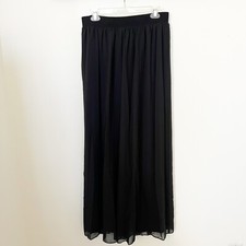 NWT Vintage Womens Three Flagg's Black High Rise Palazzo Pants 16 Nordstrom