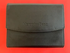Genuine Mercedes Leather OEM Case Jacket Pouch: Glovebox Manuals Storage Wallet