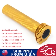 Throttle Tube Twister Hand Grip CNC For DRZ400R DRZ400S DRZ400SM Dirt Bike Gold