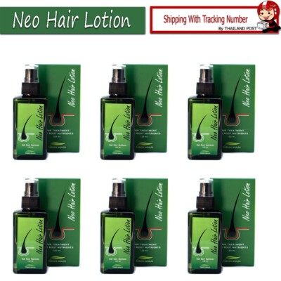 6x120ML Neo Hair Lotion Nutrients Root Treatment Hair Growth Beard Growth