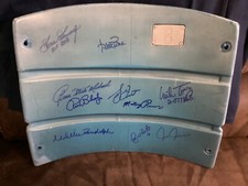 GAME USED Yankee Stadium Seat back multi signed Autographed MLB Steiner HOLOGRAM