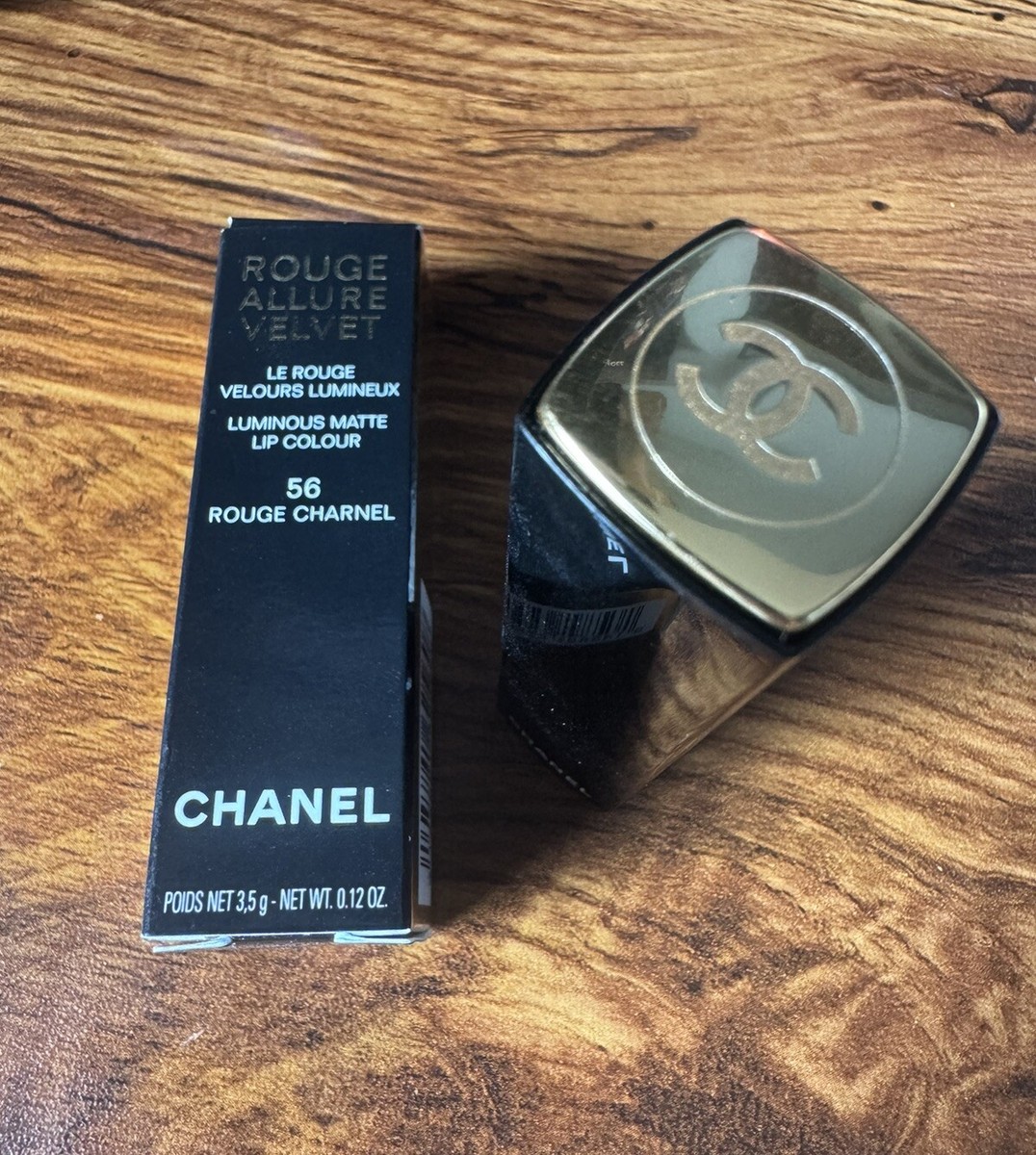 Chanel Rouge Allure Velvet 56 Rouge Charnel Red Lipstick BNIB RRP