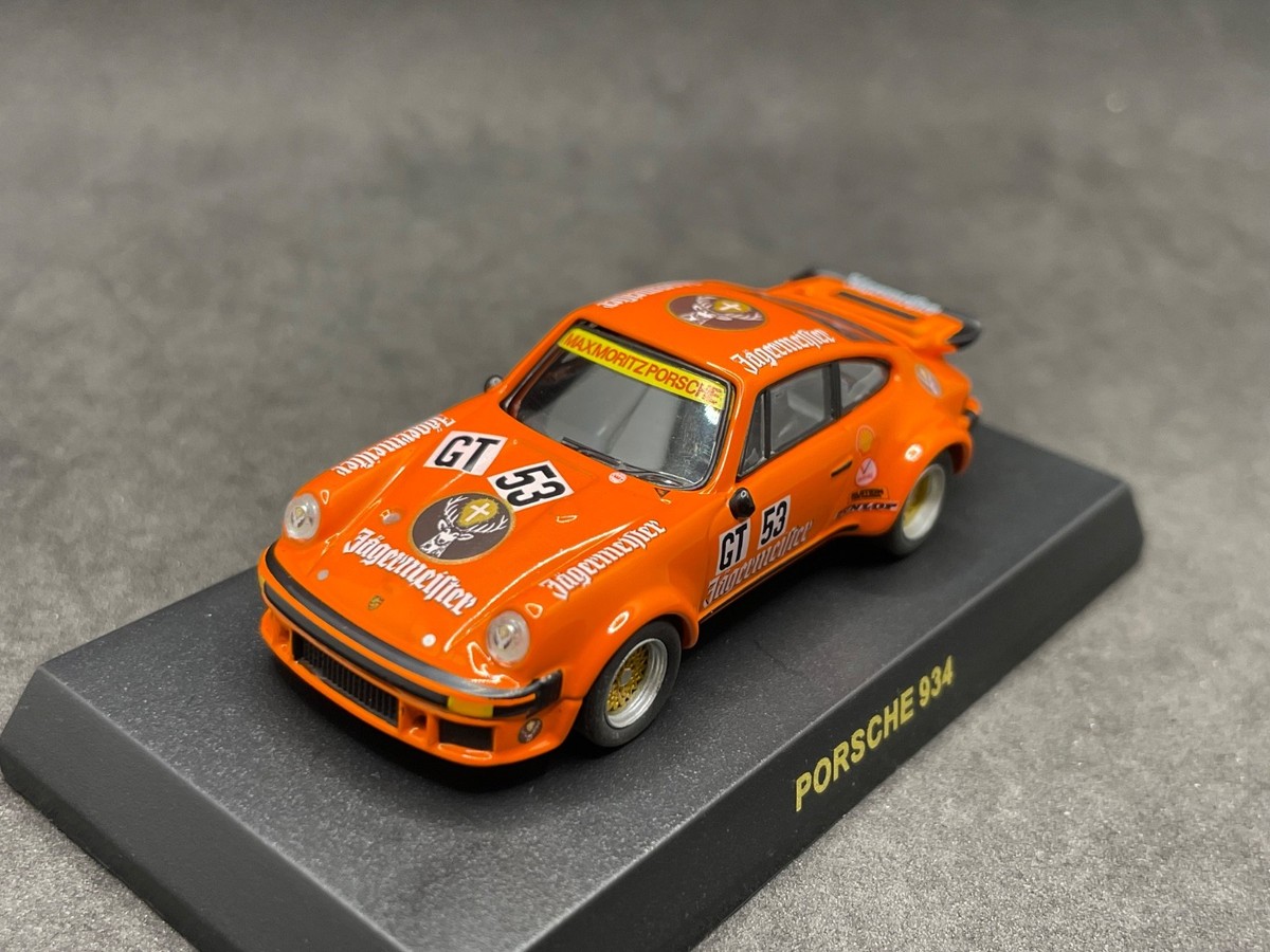 Kyosho 1/64 Jägermeister Porsche 934 #53 '76 Nurburgring diecast